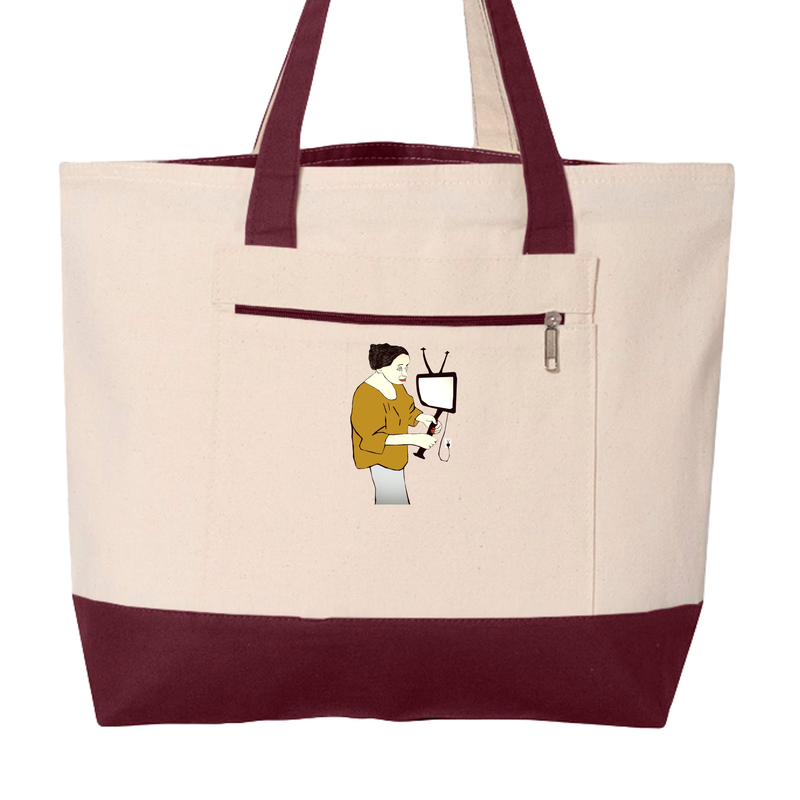 Natural/ Maroon - Q1300 - FRONT