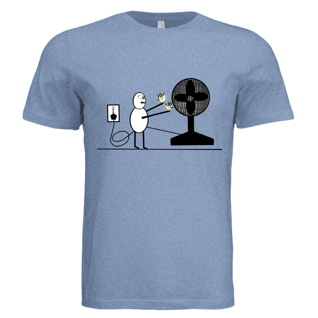 Solid Blue Triblend - 3413C - FRONT